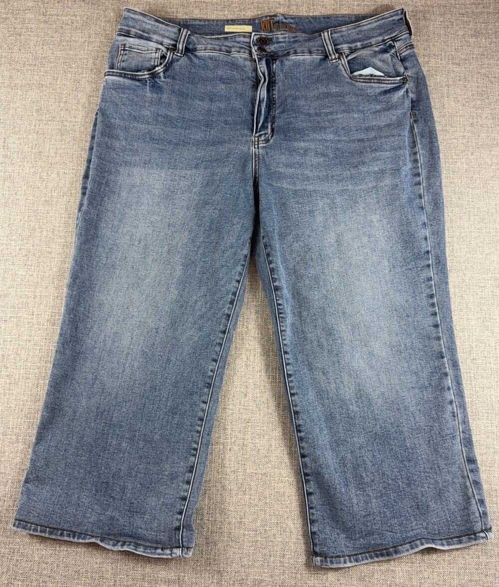 KUT from the Kloth Lucy High Rise Wide Leg Jeans, Women’s Size 20W